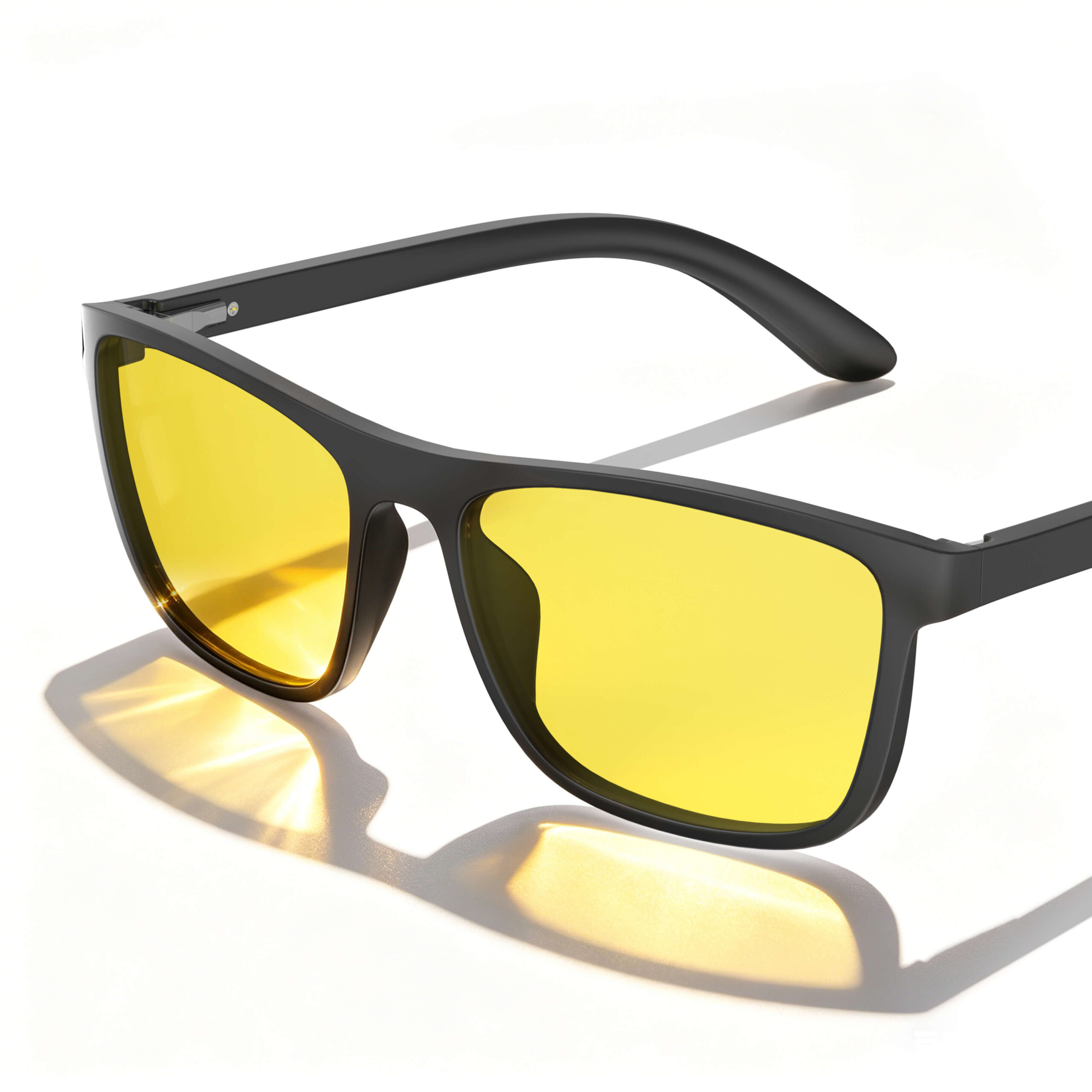 Sun Boost Wayfarer Yellow Prescription Screen Glasses – Black