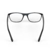 A Back view of Gloojo ClearPro Transparent Lens Rectangle Computer and Gaming Glasses – Black