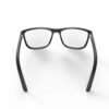 A Back view of Gloojo ClearPro Transparent Lens wayfarer Computer and Gaming Glasses – Black