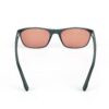 A Back view of Gloojo Rose Relief Rose Lens Rectangle Migraine Glasses – Black