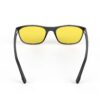 A Back view of Gloojo SunBoost Yellow Lens Rectangle Screen Glasses – Black