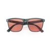 A Folded front view of Gloojo Rose Relief Rose Lens Square Migraine Glasses – Black