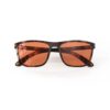 A Folded front view of Gloojo RoseRelief Rose Lens wayfarer Migraine Glasses – Tortoiseshell