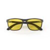 A Folded front view of Gloojo SunBoost Yellow Lens wayfarer Screen Glasses – Black