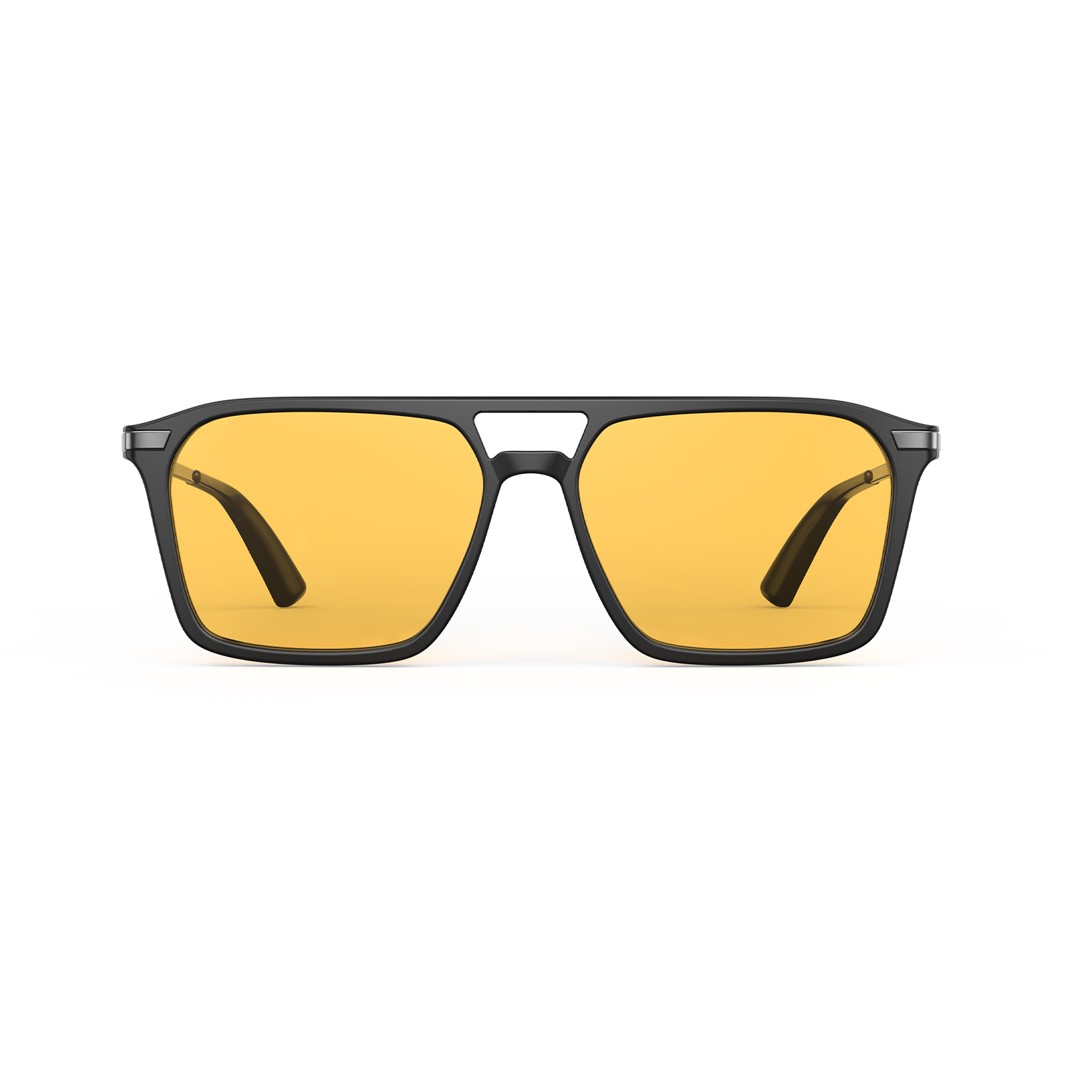 Yellow Mirrored Square Sunglasses 1950 main image 4