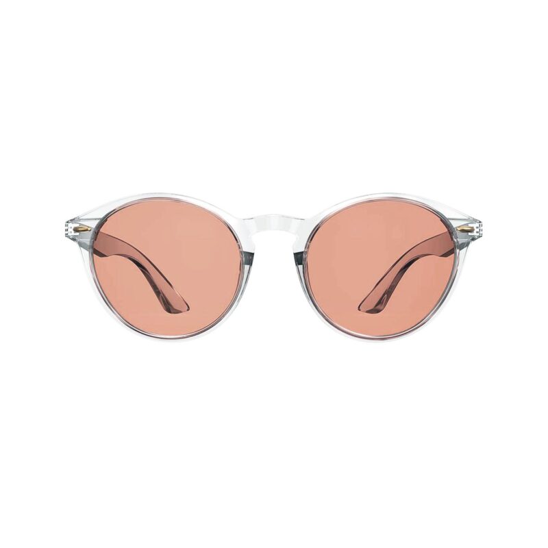 Rose Relief™ Round Pink Migraine Glasses - Clear