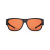 A Front view of Gloojo RoseRelief Rose Lens Square Fitover Migraine Glasses – Black