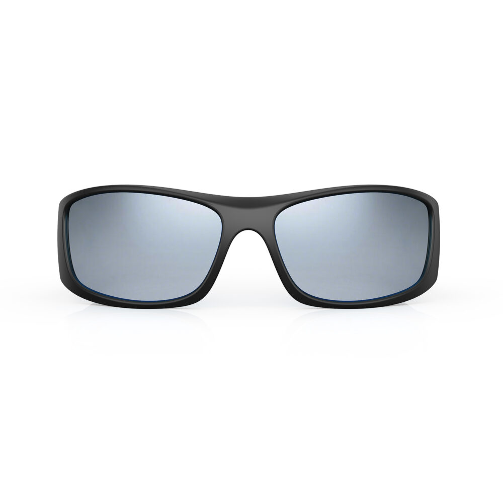 Silver Mirrored Wrap Around Sunglasses Gloojo