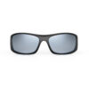 A Front view of Gloojo Shade Master Silver Mirrored Warp Around Sunglasses