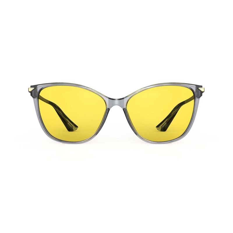 Sun Boost Cat Eye Yellow Screen Glasses - Grey