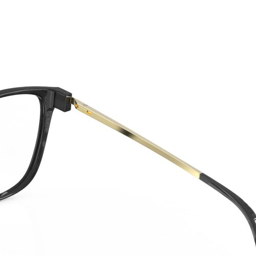 A Hinge closeup of Gloojo ClearPro Transparent Lens Cat Eye Computer and Gaming Glasses – Black Gold A Hinge closeup of Gloojo Clear Pro Transparent Lens Cat Eye Computer and Gaming Glasses – Black Gold