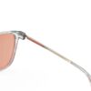 A Hinge closeup of Gloojo Rose Relief Rose Lens Cat Eye Migraine Glasses – Grey Gold