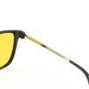 A Hinge closeup of Gloojo SunBoost Yellow Lens Cat Eye Screen Glasses – Black Gold