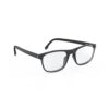 A Right side view of Gloojo ClearPro Transparent Lens Rectangle Computer and Gaming Glasses – Black