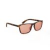 A Right side view of Gloojo Rose Relief Rose Lens wayfarer Migraine Glasses - Tortoiseshell