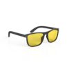 A Right side view of Gloojo SunBoost Yellow Lens wayfarer Screen Glasses – Black