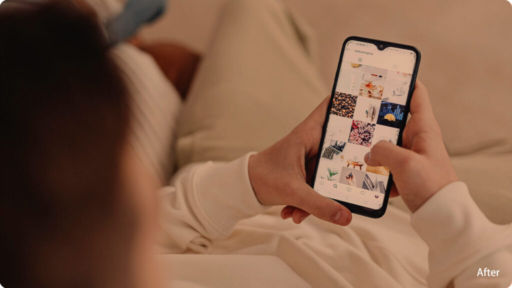 After Wearing Pink Lens Glasses Alleviated light sensitivity and relief from migraine symptoms when scrolling phone in bed