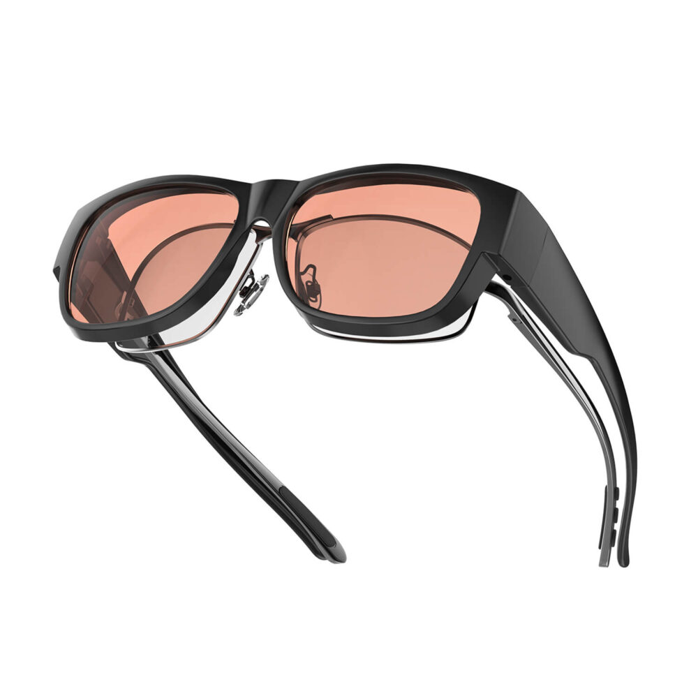 Rose Relief™ Square Fitover Pink Migraine Glasses – Regular Fit Rose Relief™ Square Fitover Pink Migraine Glasses – Regular Fit
