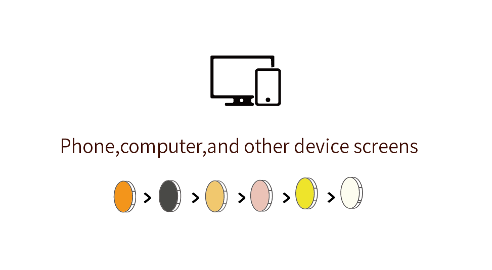 icon of Phone,computer,and other device screens irritate eyes