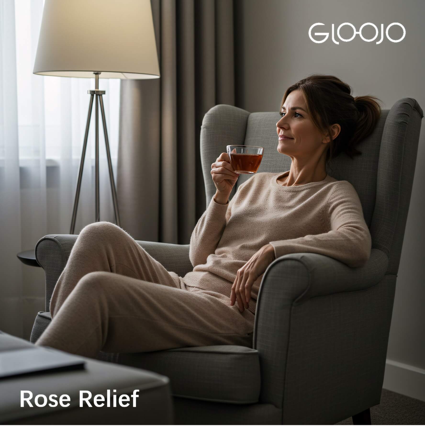 Gloojo rose relief migraine glasses' Make you feel comfortable and happy, relieve eye fatigue, promote sleep, and improve eye health