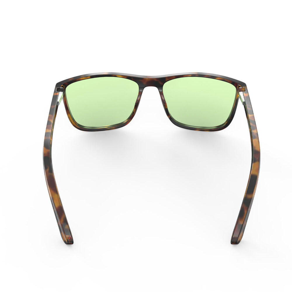 A Back view of Gloojo Sun Boost Wayfarer Green Screen Glasses – Tortoiseshell
