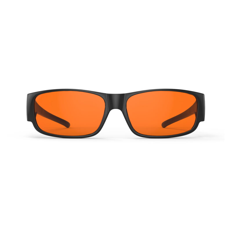 Night Ease™ Square Fitover Orange Sleep Glasses - Rectangular
