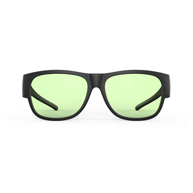 Sun Boost Square Fitover Green Lens Glasses