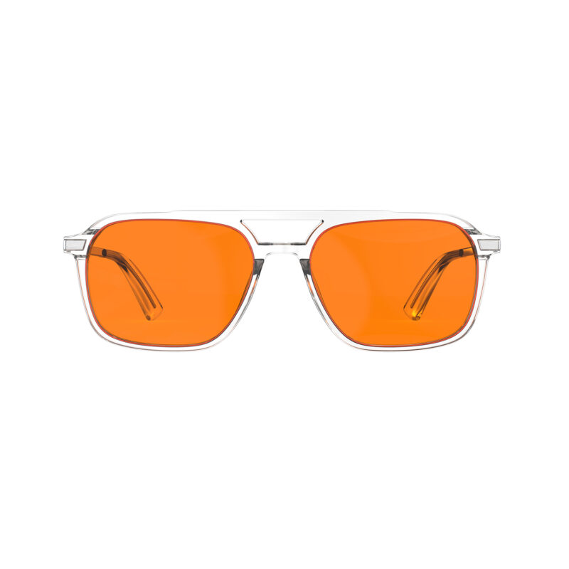 Night Ease™ Oval Aviator Orange Lens Glasses for Night