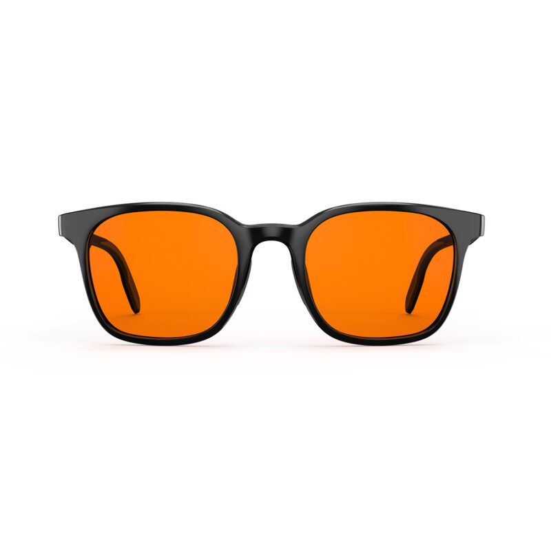 Night Ease™ Rounded Square Orange Lens Glasses for Sleep