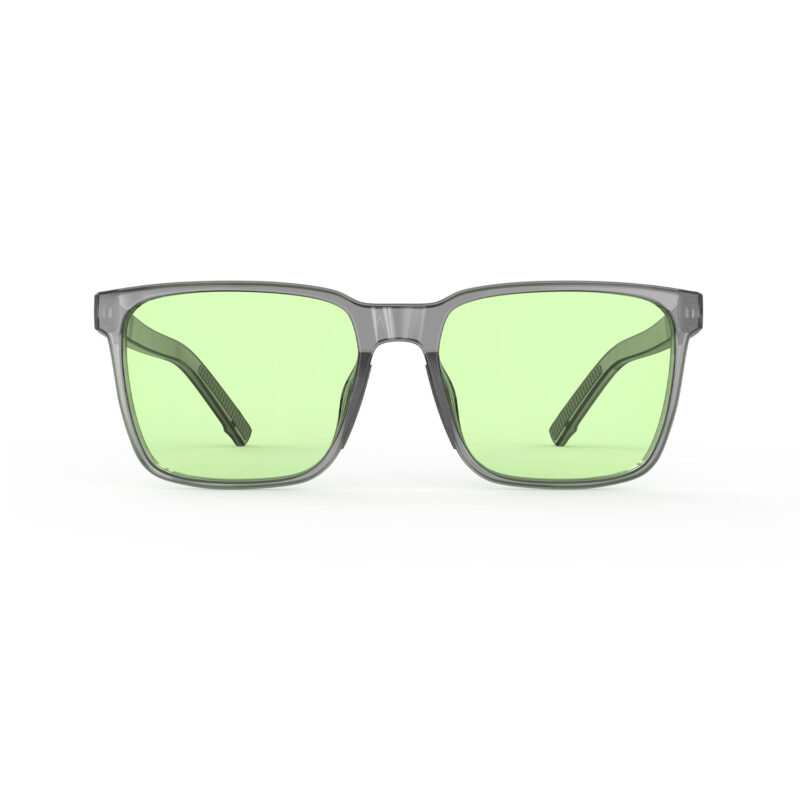 Sun Boost Classic Square Green Tinted Screen Glasses - Grey