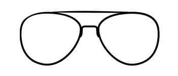 One of gloojo frame options of aviator frame