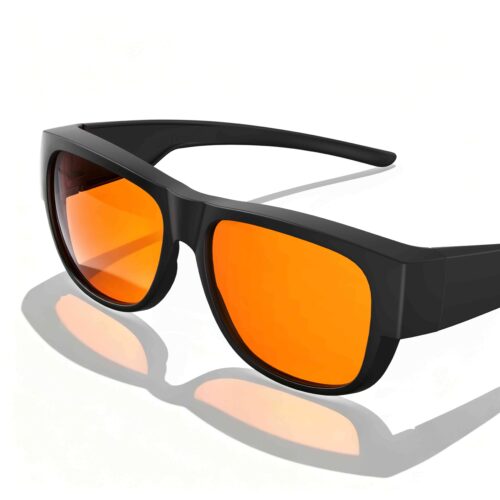 3096-Night Ease™ Square Fitover Orange Sleep Glasses