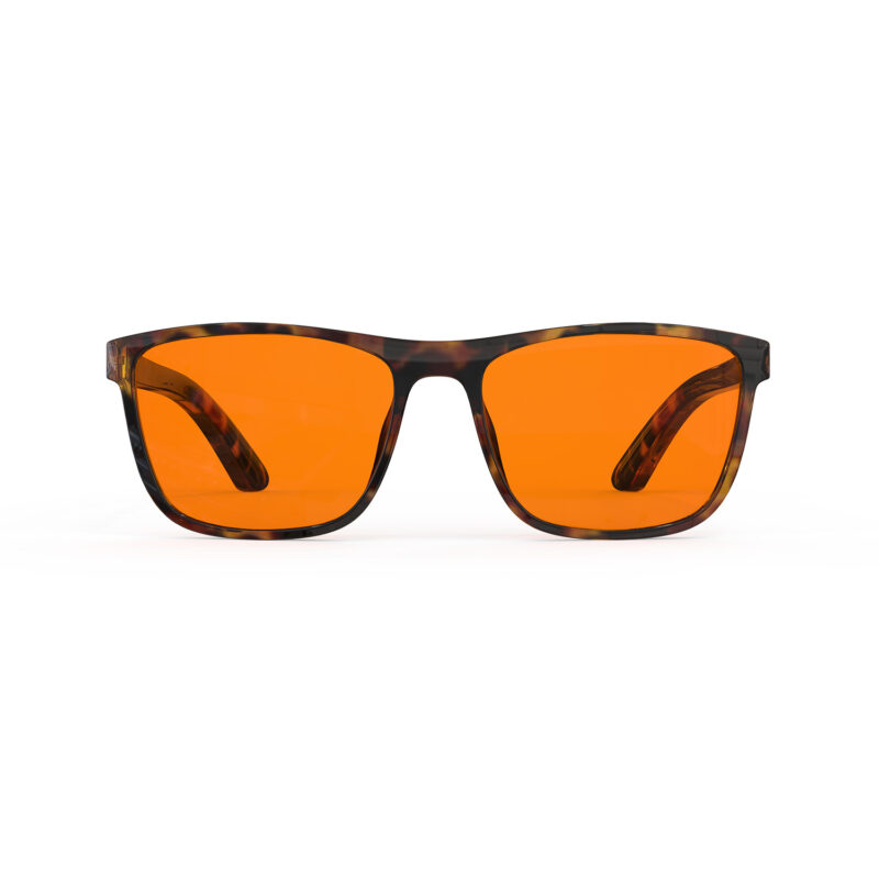 Night Ease™ Wayfarer Orange Prescription Sleep Glasses - Tortoiseshell