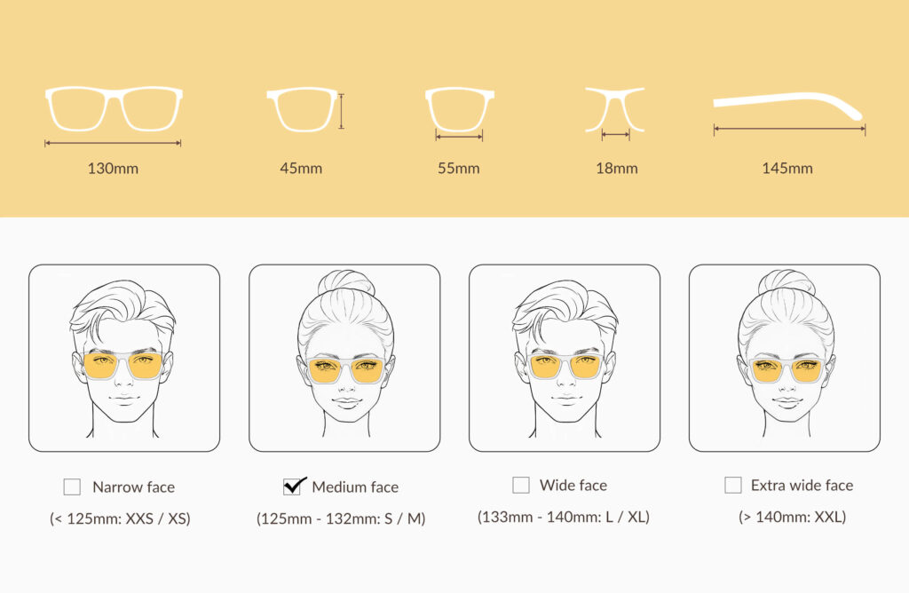 Amber Shield Wayfarer Light Sensitivity Glasses – Clear-0168t