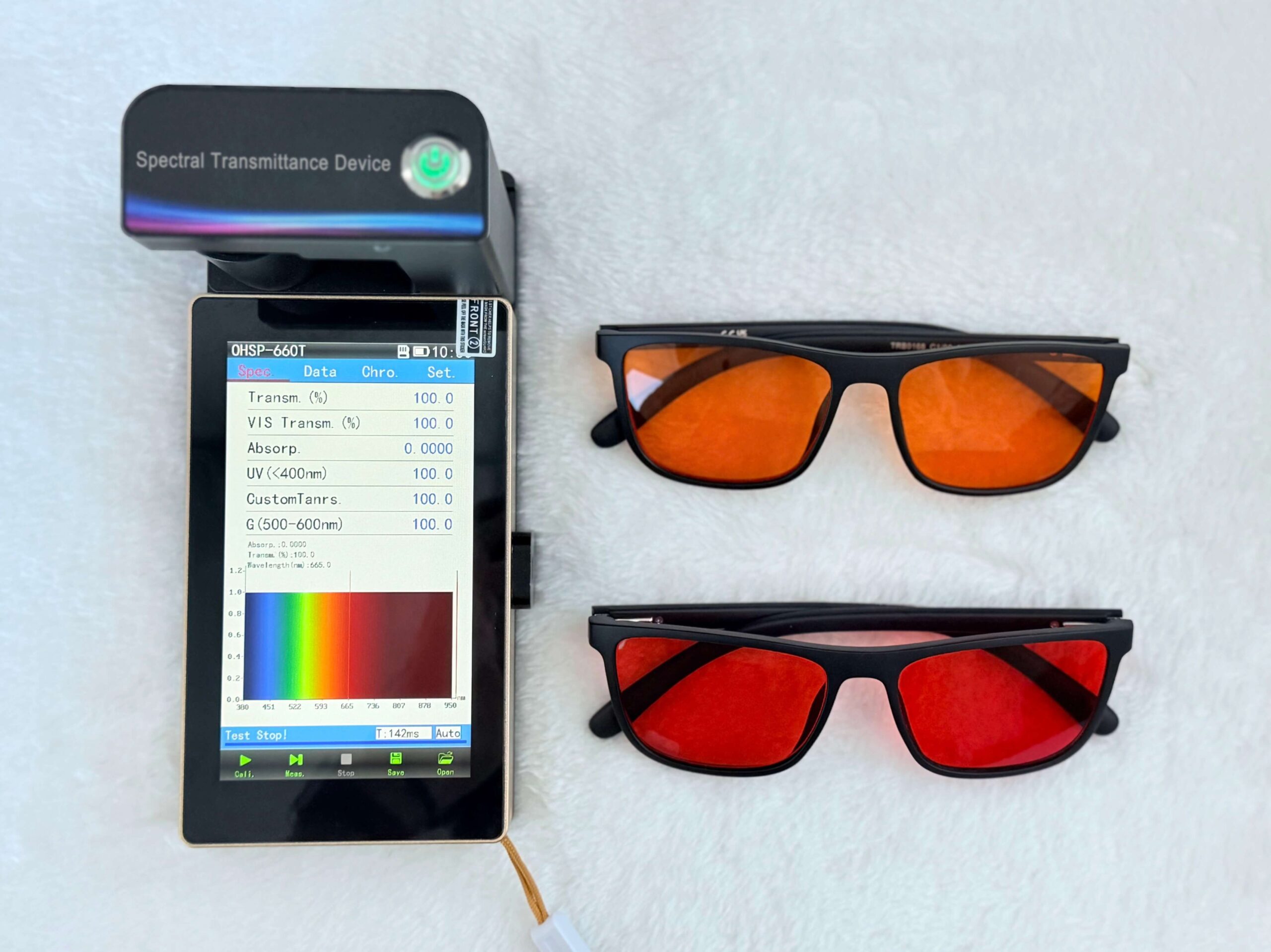 Laboratory Spectral Testing Setup