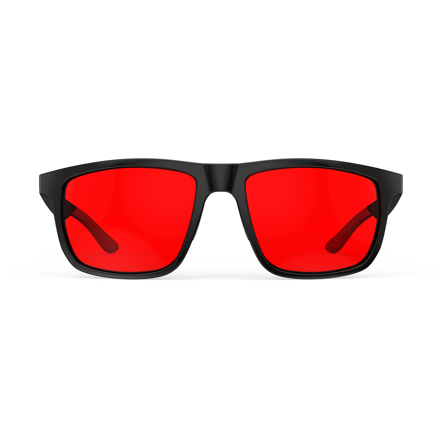 Night Ease™ XXL Square Red Lens Glasses for sleep – Black