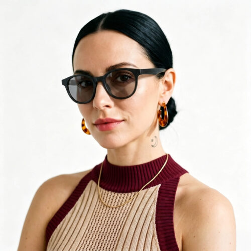 5110-Gray Relief Round Migraine Glasses – Black 5110-Gray Relief Round Migraine Glasses – Black