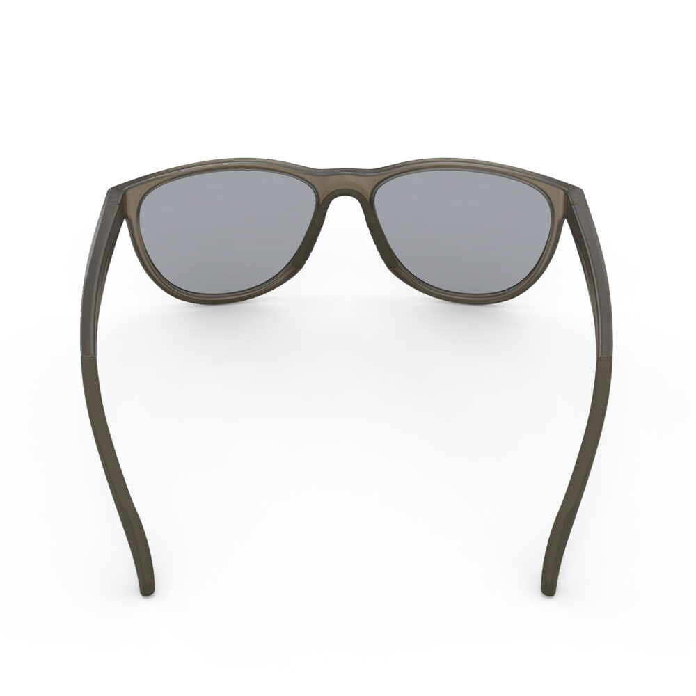 A Back view of Gloojo Blue Light Glasses for Migraine - Brown
