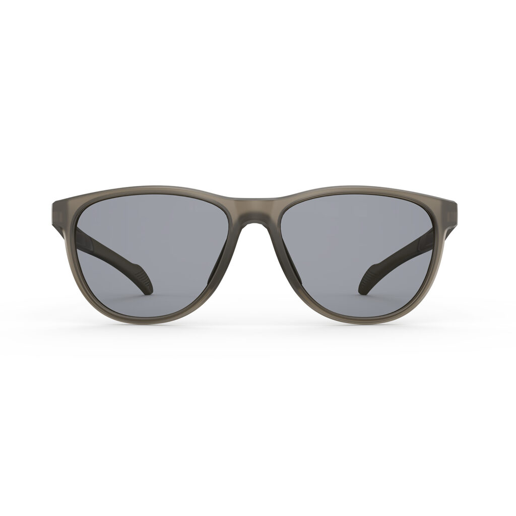 A Front view of Gloojo Blue Light Glasses for Migraine - Brown