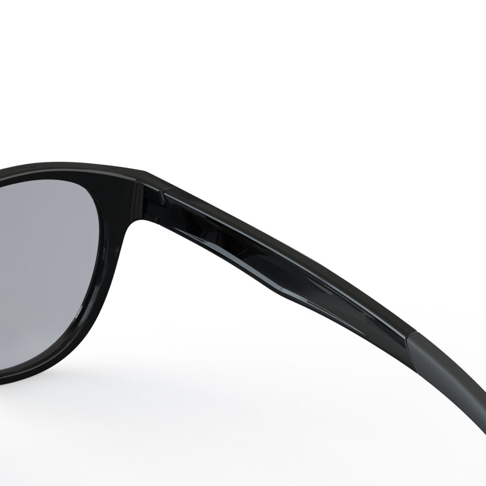 A Hinge closeup of Gloojo Blue Light Glasses for Migraine - Black