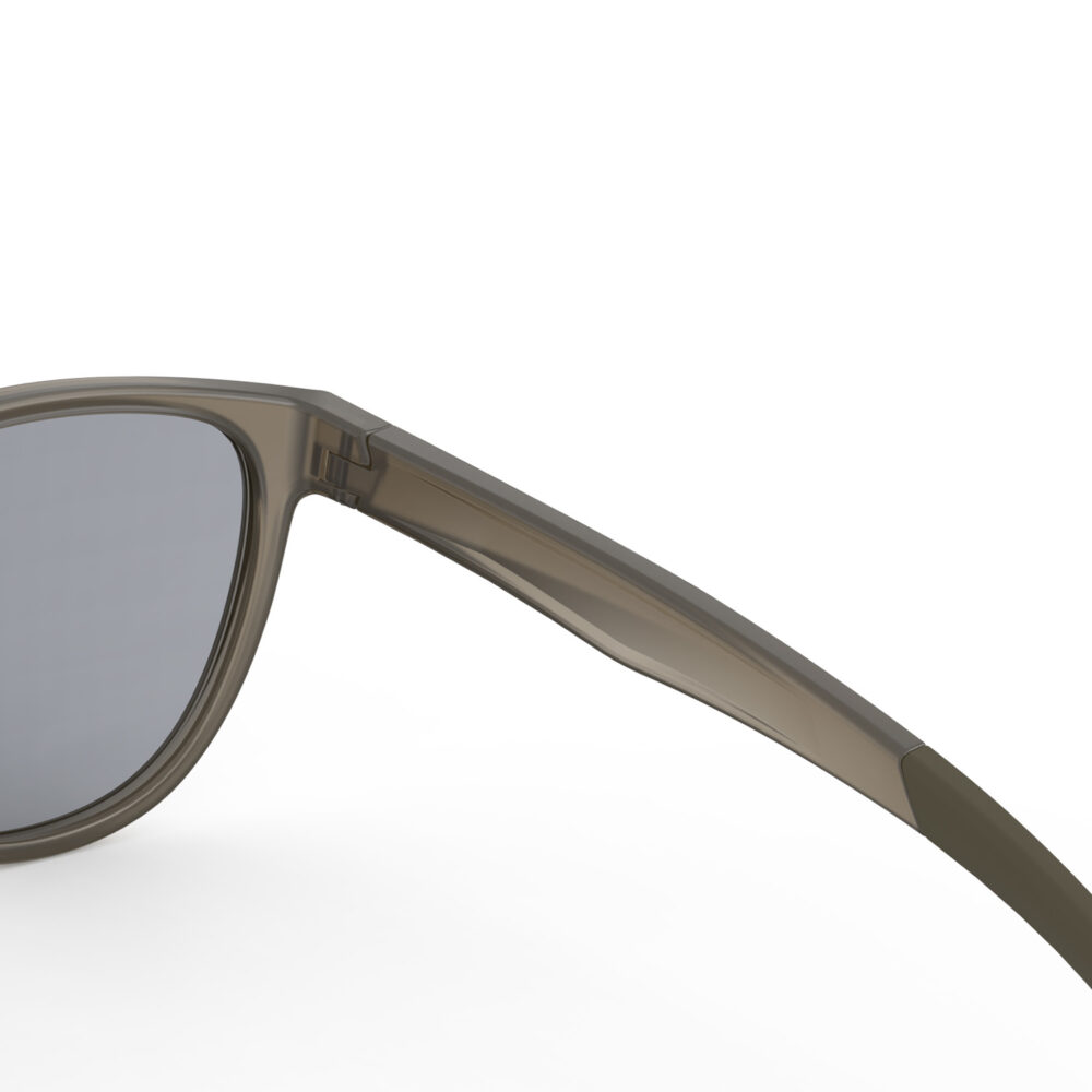 A Hinge closeup of Gloojo Blue Light Glasses for Migraine - Brown