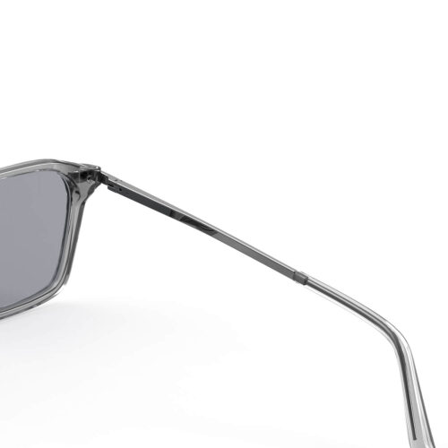 A Hinge closeup of Gloojo Square Aviator Blue Light Glasses for Migraine - Gray Gunmetal