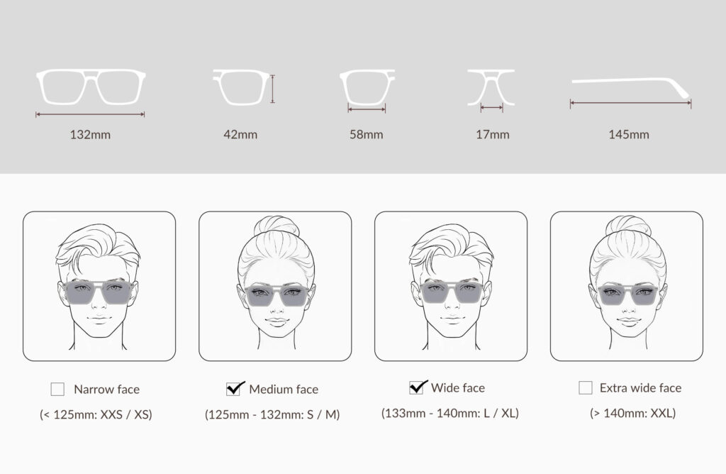 Gray Relief Square Aviator Migraine Glasses – Gray