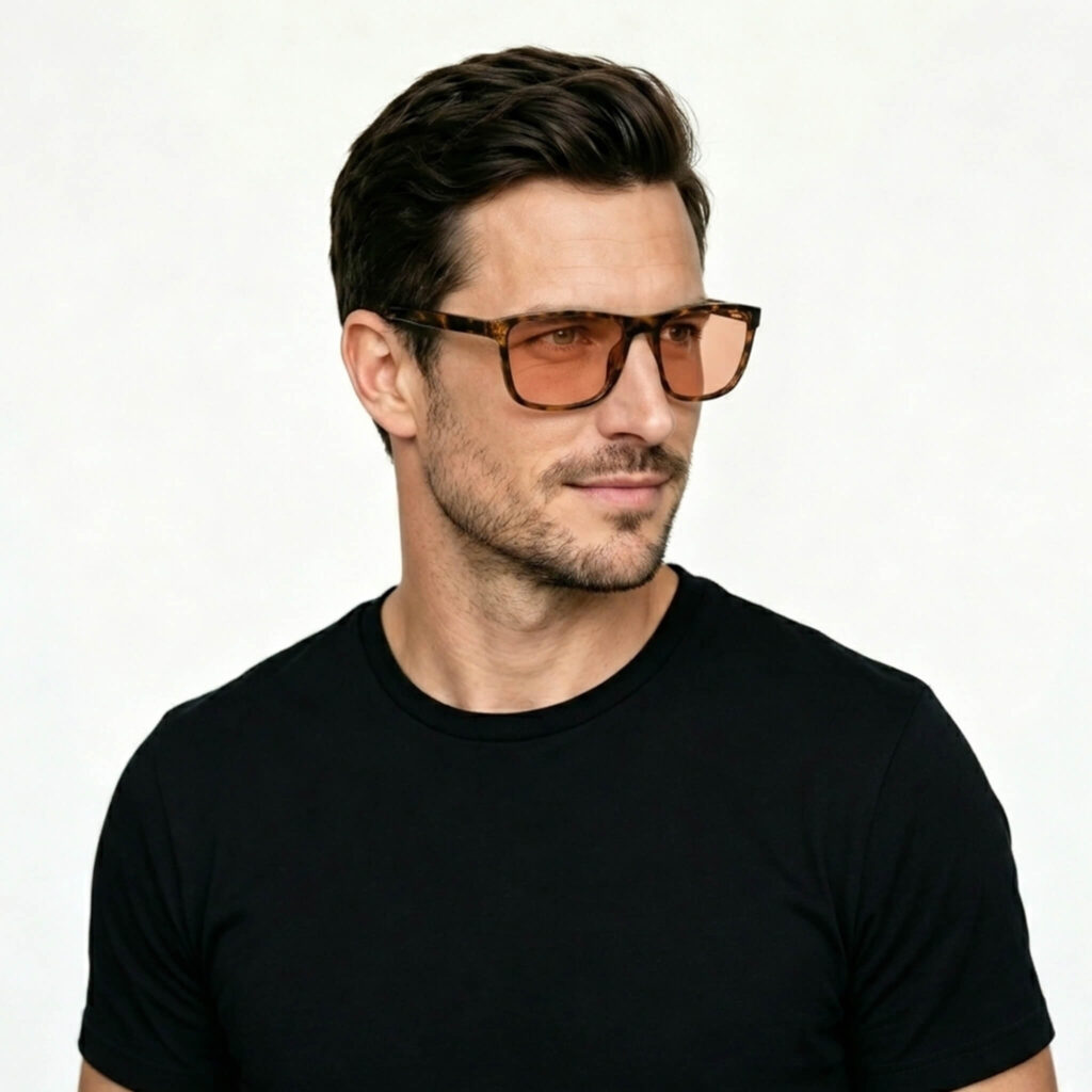0168rose-Rose Relief™ Wayfarer Pink Migraine Glasses – Tortoiseshell