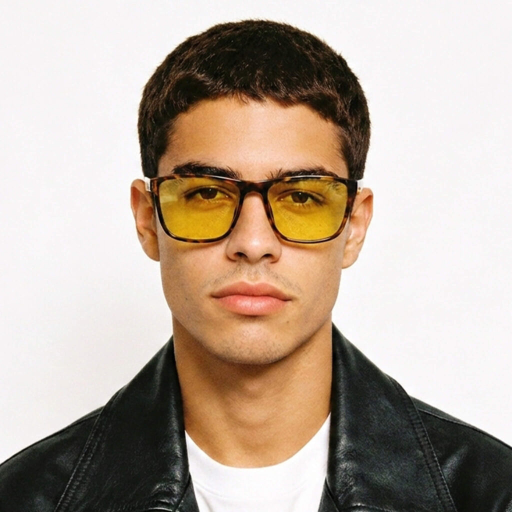 0168yellow-Sun Boost Wayfarer Yellow Screen Glasses – Tortoiseshell