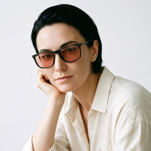 3067rose-Rose Relief™ Rectangle Pink Migraine Glasses