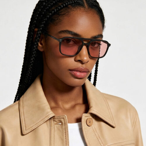 3093rose-Rose Relief™ Oval Aviator Pink Migraine Glasses – Black Gunmetal 3093rose-Rose Relief™ Oval Aviator Pink Migraine Glasses – Black Gunmetal