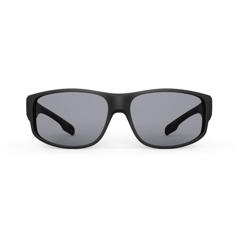 Gray Relief Rectangle Fitover Migraine Glasses – Black
