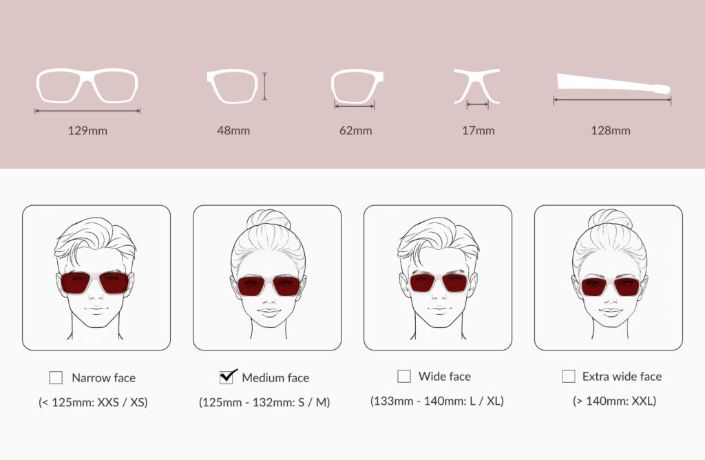 3606-Night Ease™ Wrap Around Dark Red Lens Sleep Glasses – White