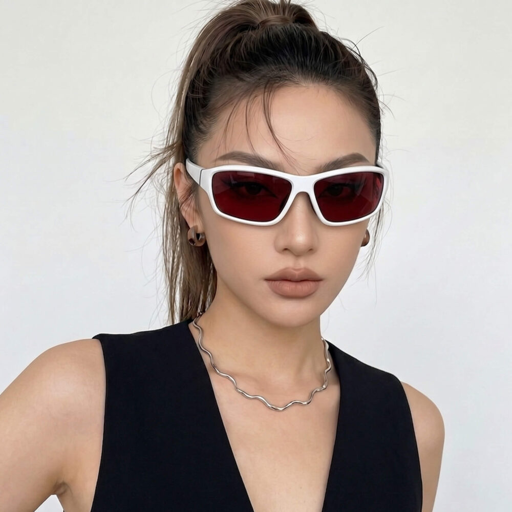 night-ease-wrap-around-dark-red-sleep-glasses-white-female-model